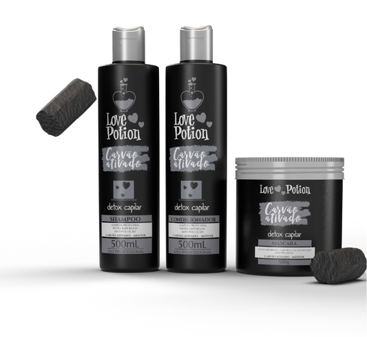 Carvão Activated Charcoal Detox Menthol Oil Control Mask 500g