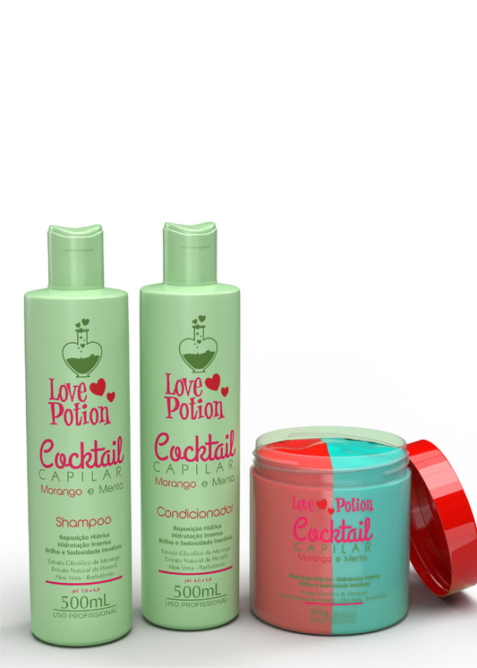Set Morango & Menta 3*500ml – Love Potion