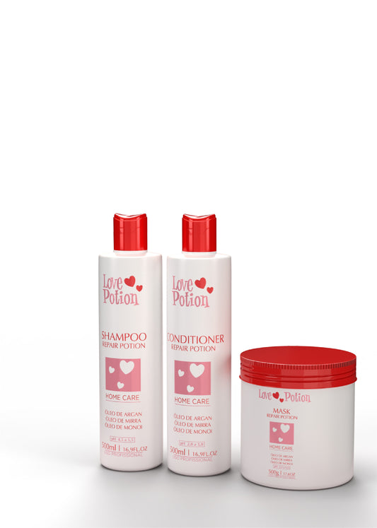 Love Potion Repair Home Care Kit 2x 500ml / 2x 16.9 fl oz