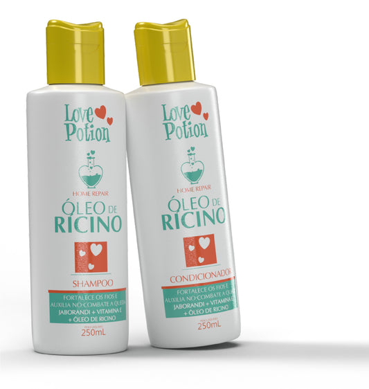 Rícino Castor Oil Home Care Shampoo and Conditioner Kit 2x250ml - Love Potion