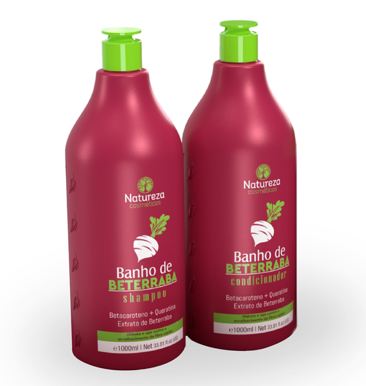 Set Banho de Beterraba 2*1L – Natureza Cosmetics