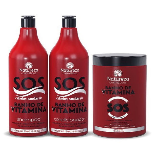 Set Banho de Vitamina SOS 3*1L